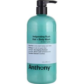 Anthony by Anthony Invigorating Rush Hair & Body Wash Jumbo --946ml/32oz