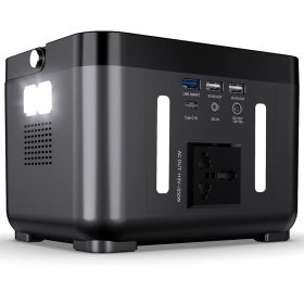 Portable Power Station, 110V/250W Backup Lithium Battery Pure Sine Wave AC Outlet Solar Generator Supply (Solar Panel Not Included) for Emergency Outd