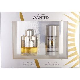 AZZARO WANTED by Azzaro EDT SPRAY 1.7 OZ & DEODORANT STICK 2.6 OZ