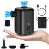 Portable Electric Air Pump for Inflatables Air Mattress Raft Bed Boat Pool Vacuum Storage Bag Quick Inflate Deflate USB Rechargeable Pump