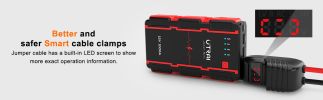 UTRAI Car Battery Starter, 1000A Peak 13000mAh 12V Car Auto Jump Starter, Portable Battery Booster with Lithium Jump Box and LED Light (Up to 6L Gas o