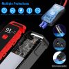 Car Jump Starter Booster 2500A Peak 25800mAh Battery Charger Power Bank with 4 Modes LED Flashlight for Up to 6.0L Gas or 3.0L Diesel Engine Car