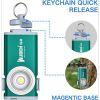 G2 mini flashlight key chain,5 modes small Led flashlight, EDC key chain brightest flashlight magnetic cap clip.green