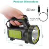 100000LM Super Bright LED Searchlight Portable Handheld Flashlight