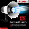 5Core Megaphone Handheld with LED lights Bullhorn Cheer Loudspeaker Bull Horn Speaker Megaphono Siren Torch Flashlight Sling Strap Portable 148 LED