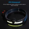 Rechargeable Motion Sensor Head Lamp 6 Light Modes COB XPG Head Light Torch Flashlight 270Â¬âˆž Beam IPX5 Waterproof for Fishing Running Camping Hiking