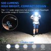 G2 Mini Flashlight Key Chain,5 ModesSmall Led Flashlight, EDC Key Chain Brightest Flashlight Magnetic Cap Clip.Blue