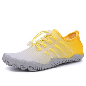 Outdoor Climbing Sports Hiking Fitness Swimming Shoes (Option: A806 Yellow-37)