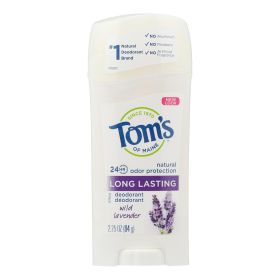 Tom's of Maine Natural Long-Lasting Deodorant Wild Lavender - 2.25 oz - Case of 6 (SKU: 585612)