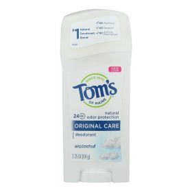 Tom's of Maine Natural Original Deodorant Unscented - 2.25 oz - Case of 6 (SKU: 182824)