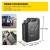 5.3 Gal / 20L Portable American Jerry Can Petrol Diesel Storage Can