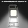 Mini Portable Flashlight Rechargeable Glare COB Keychain Light LED Work Light USB Charge Emergency Lamps Outdoor Camping Light