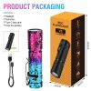 Mini Pocket LED Flashlight Clip On Rechargeable Torch Light Lamp Camping Hiking